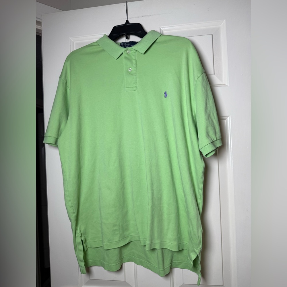 Polo By Ralph Lauren Men’s Green Polo Top